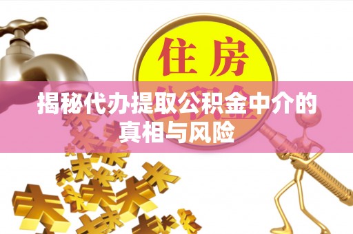 四方台揭秘代办提取公积金中介的真相与风险