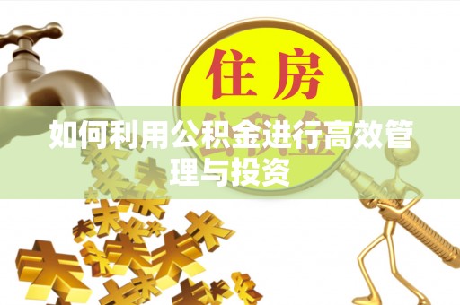 四方台如何利用公积金进行高效管理与投资